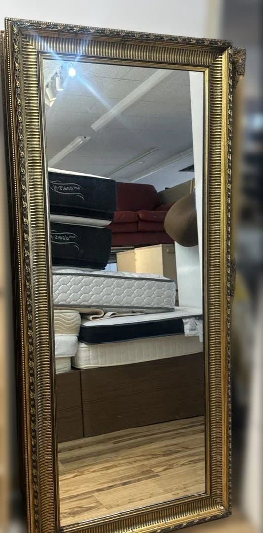 送料無料　アンティーク　ゴールド　姿見　全身ミラー 大型ミラー