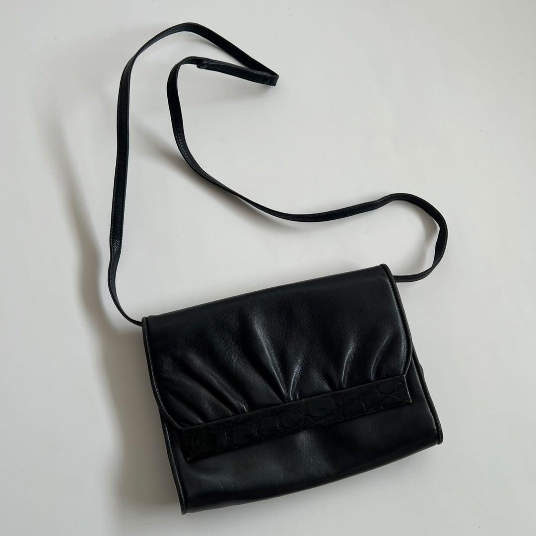 バッグ OLD GUCCI LEATHER ONE SHOULDER BAG
