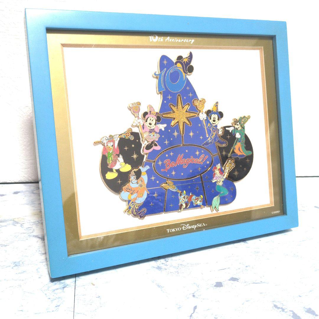 東京ディズニーシー10周年　be magical 額入り公式ピンバッジセット