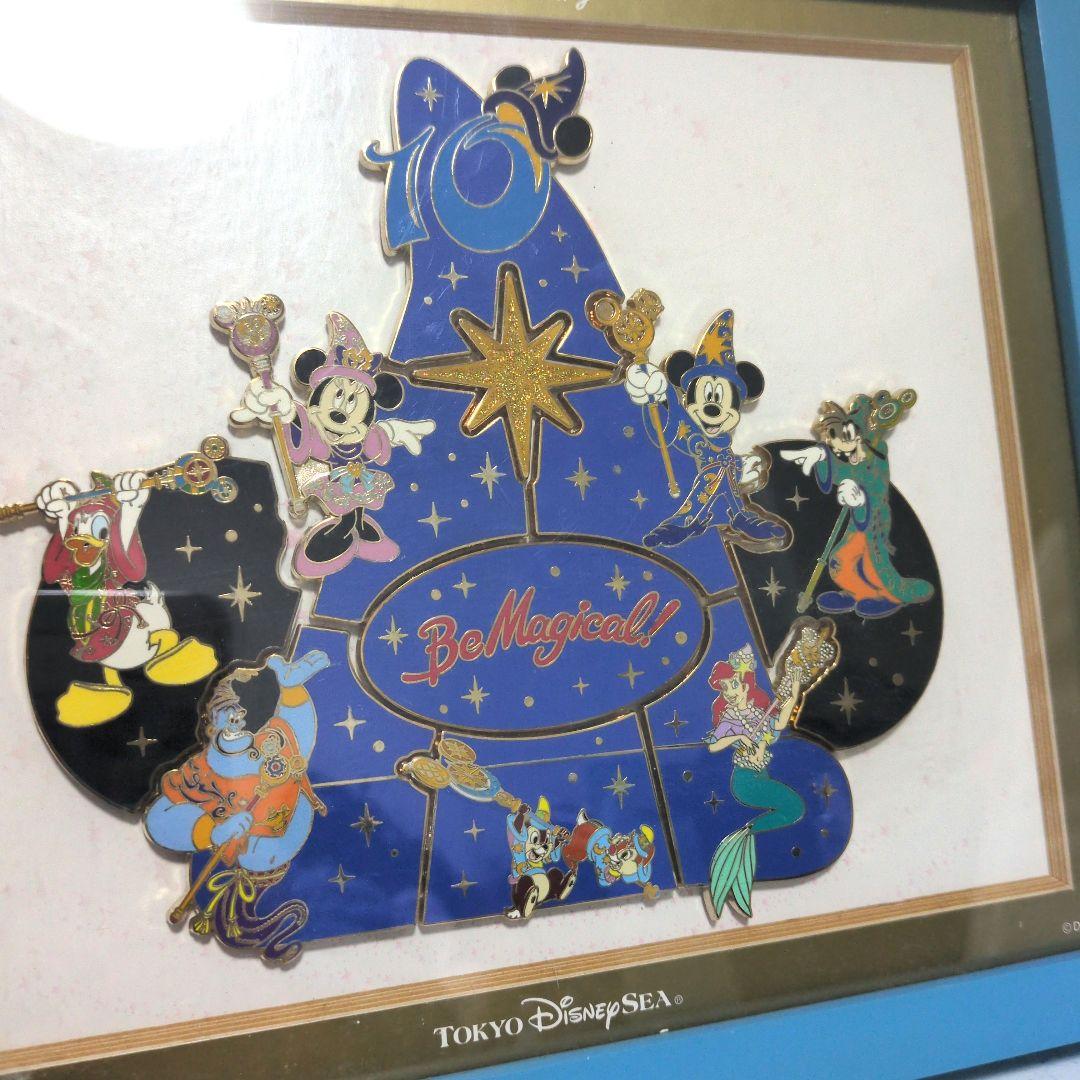 東京ディズニーシー10周年　be magical 額入り公式ピンバッジセット