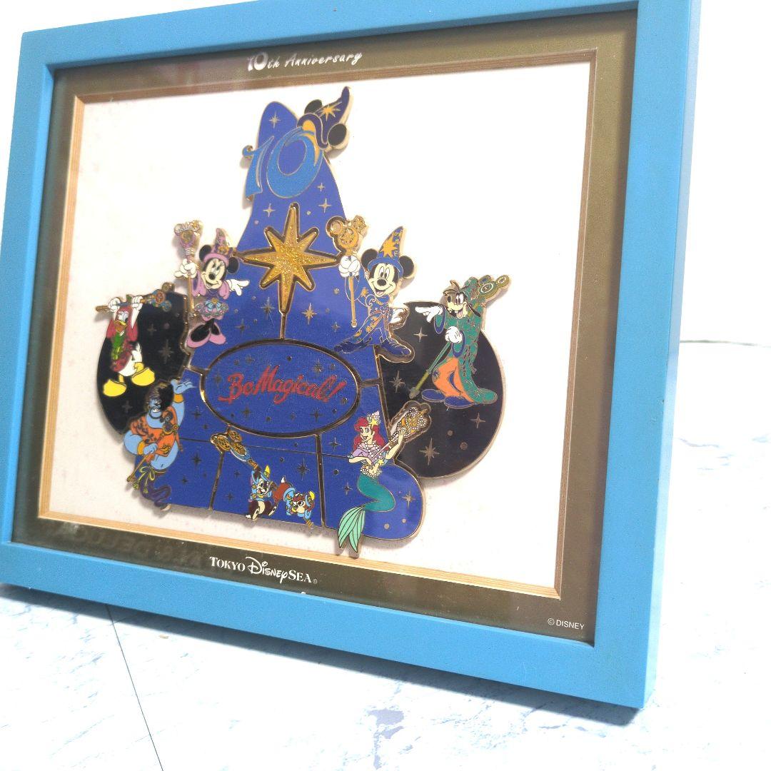 東京ディズニーシー10周年　be magical 額入り公式ピンバッジセット