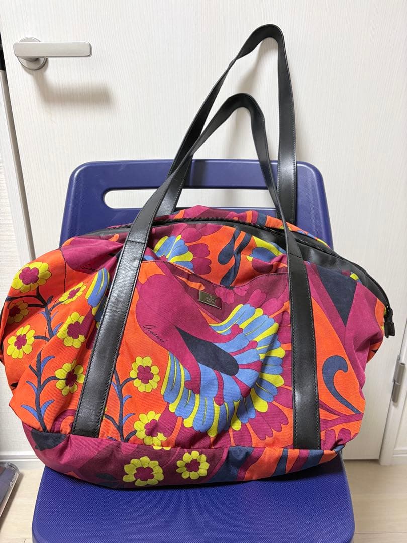 GUCCI ペット用トートバック 花柄ナイロンバッグ