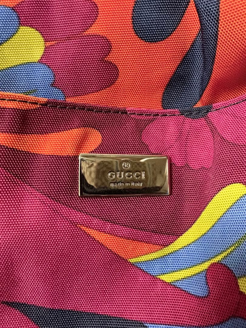 GUCCI ペット用トートバック 花柄ナイロンバッグ