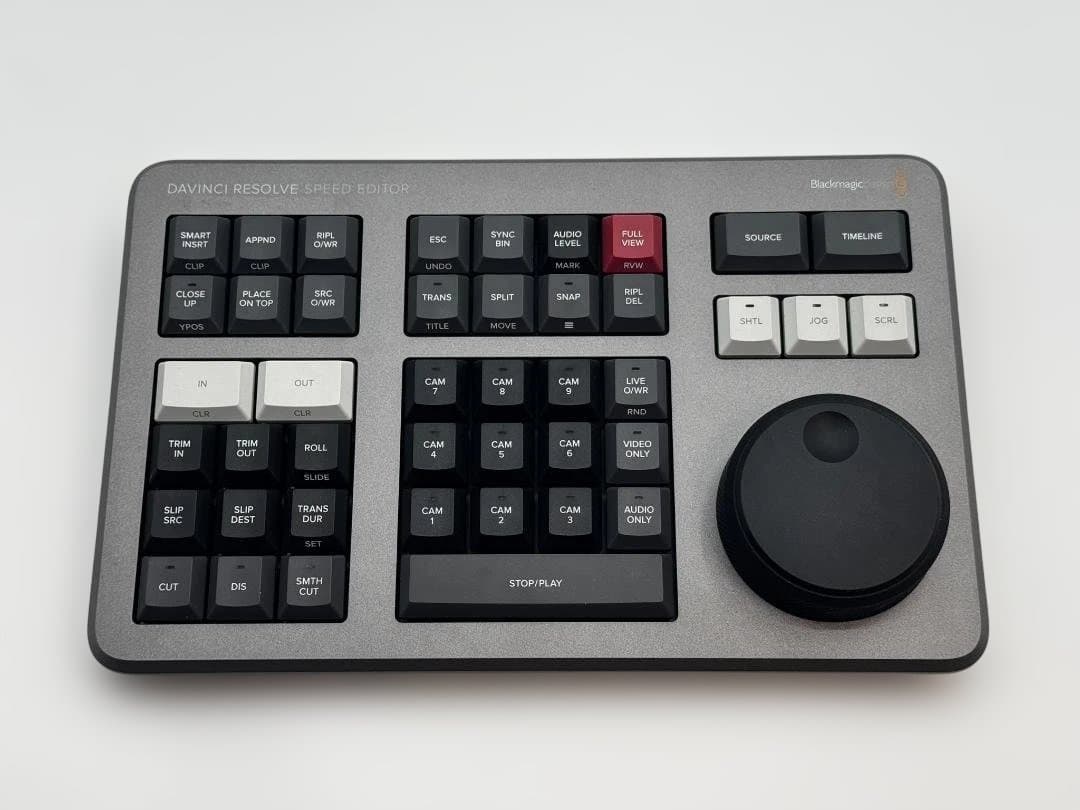 DaVinci Resolve Speed Editor 動画編集コントローラー