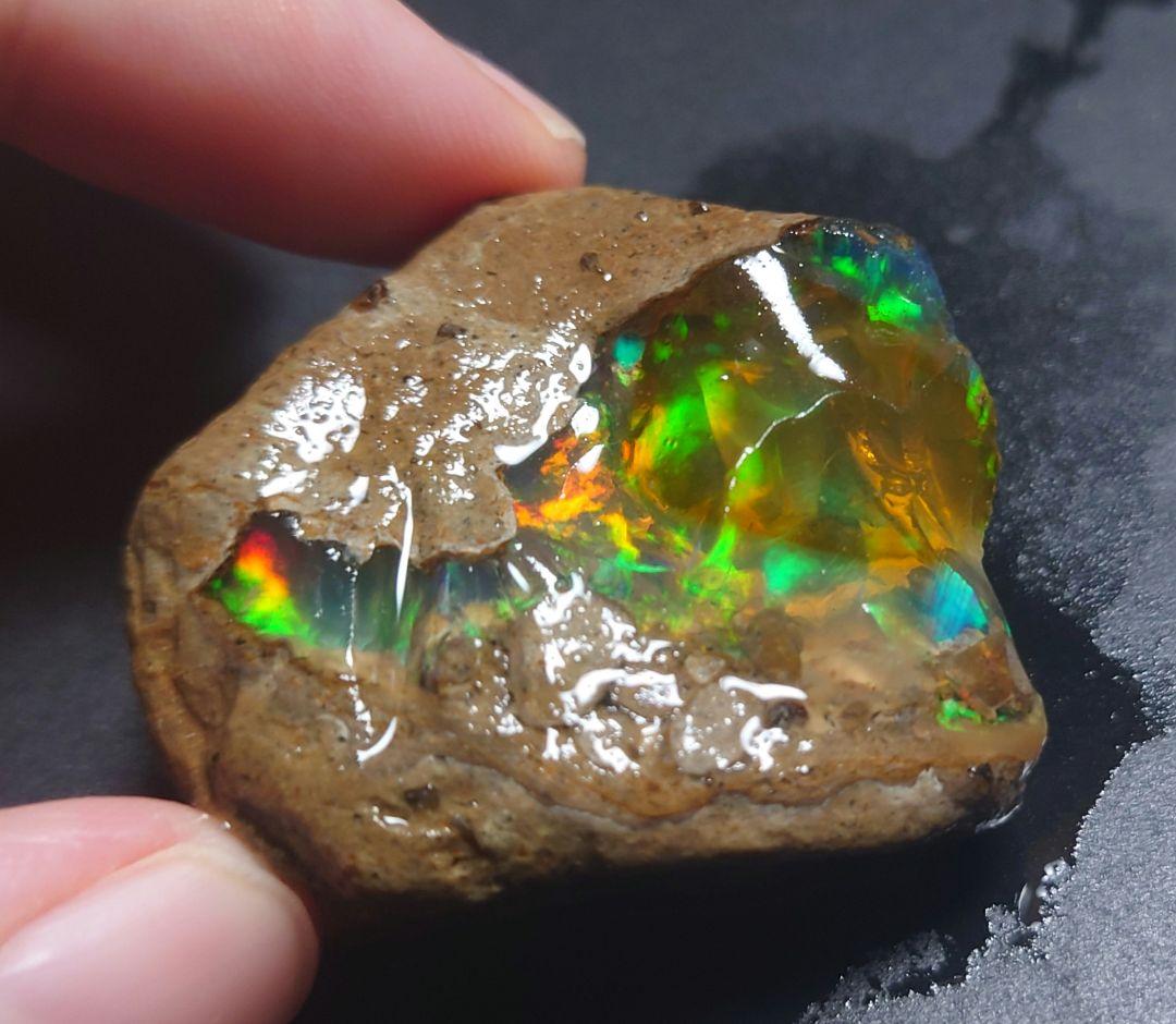 【90CT】エチオピア　オパール　原石　鉱物標本