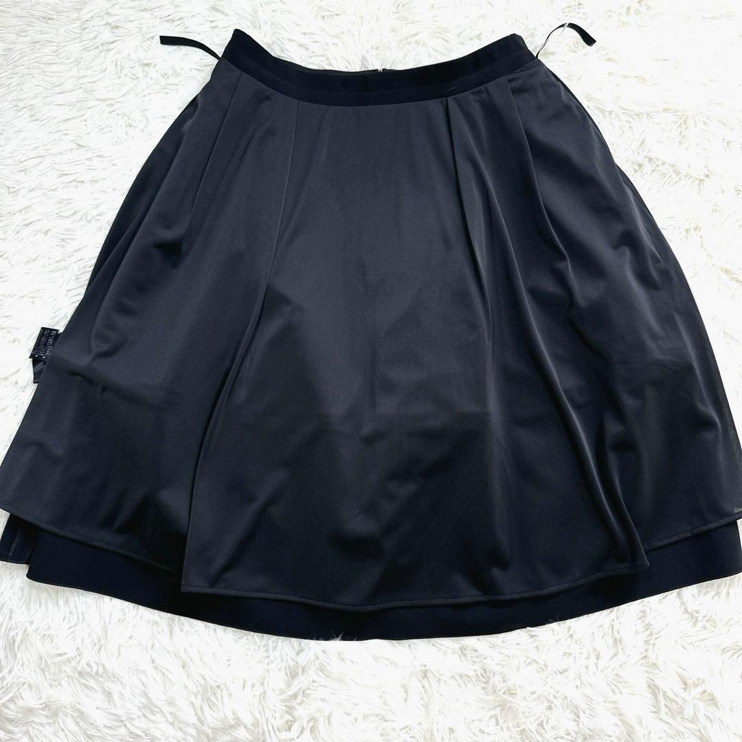 極美品 フォクシー FOXEY NEWYORK バロンスカート ブラック38