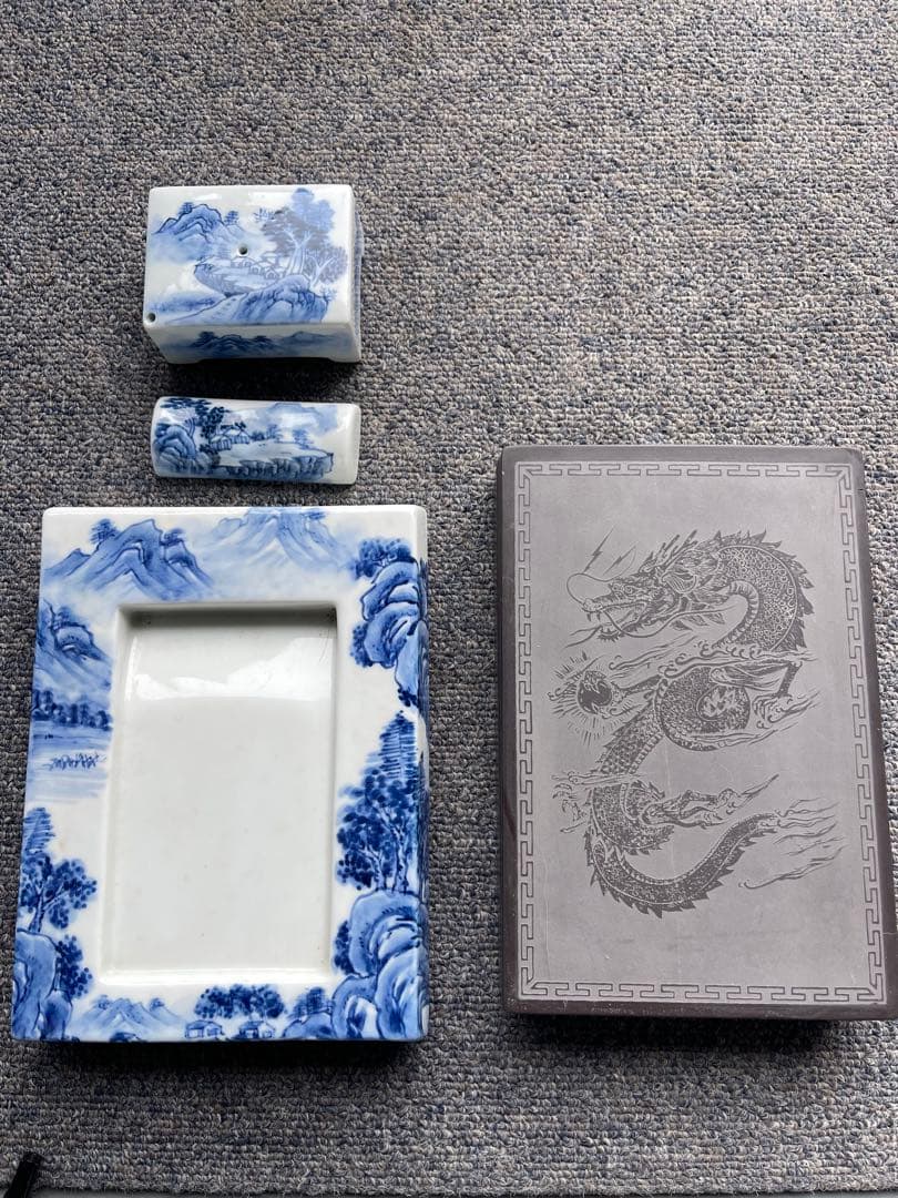 産業博覧会　特品　東信堂　すずり　硯　中国