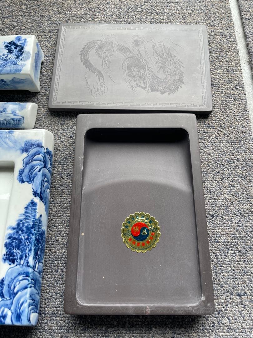 産業博覧会　特品　東信堂　すずり　硯　中国