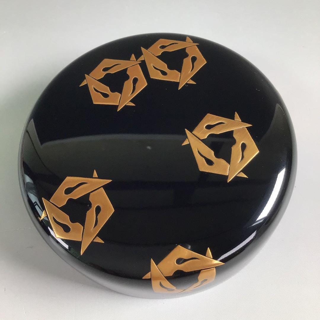 Ｒ６３０　棗　『漆匠　関口輔聖作』『鱗鶴蒔絵』『大棗』　共箱　茶道具