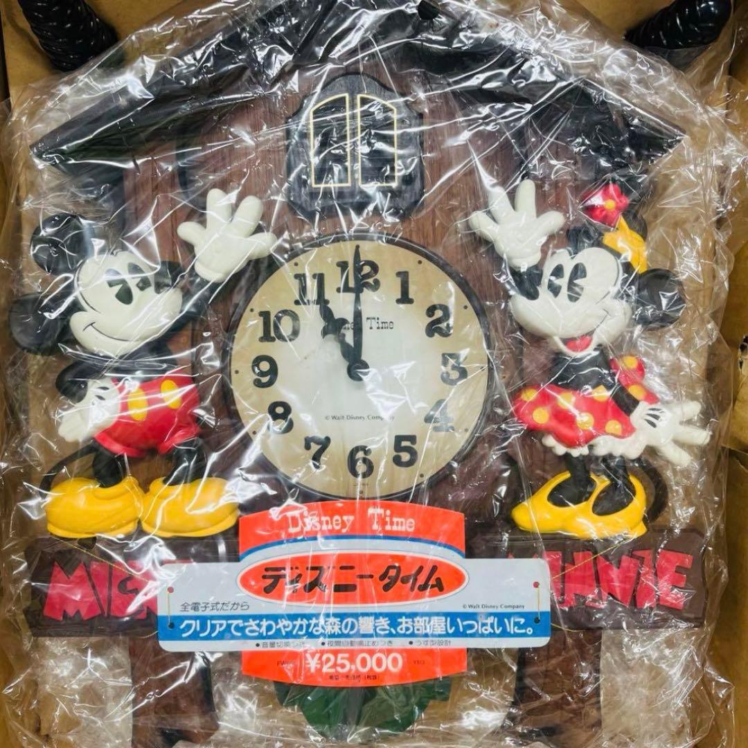 希少 新品 SEIKO セイコー ディズニータイム 掛け時計 ミッキー ミニー