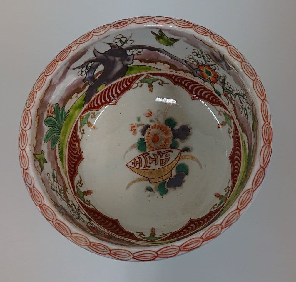古伊万里の色絵杯洗 骨董