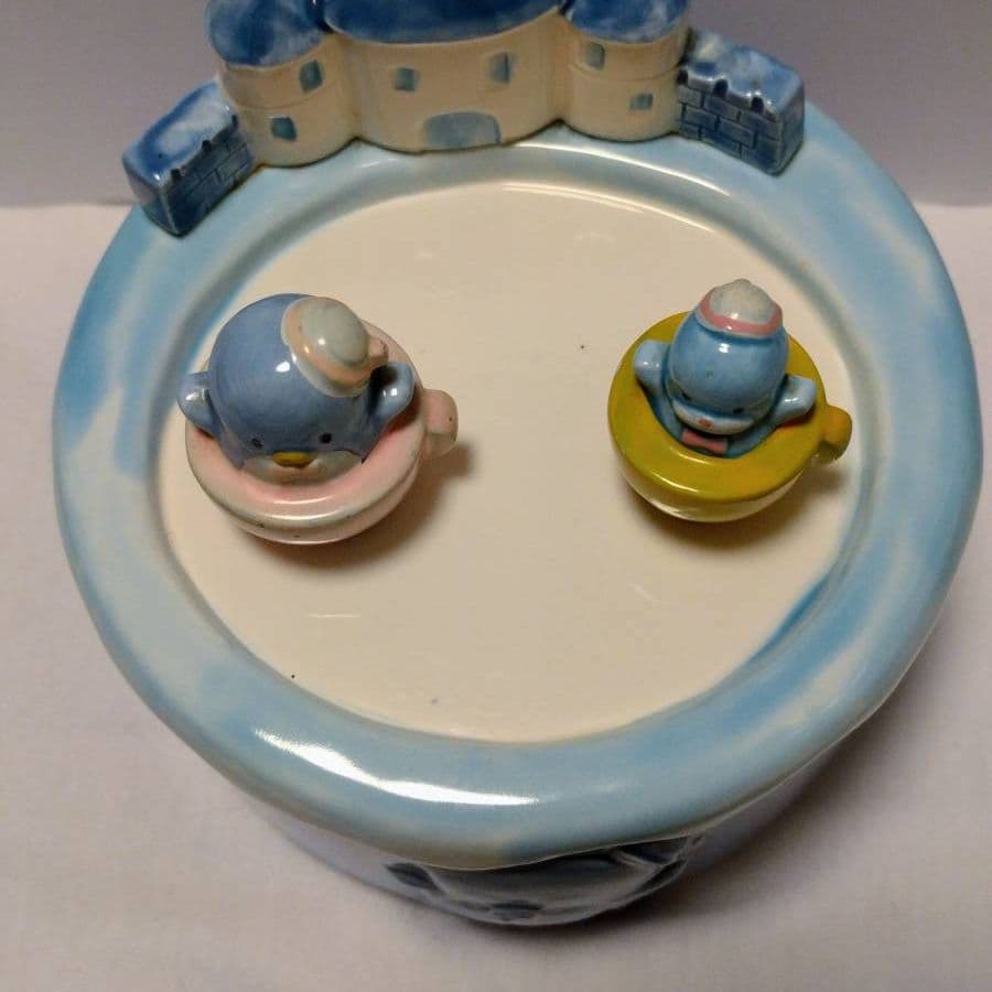 希少　昭和サンリオ　タキシードサム　くるくるティーカップオルゴール