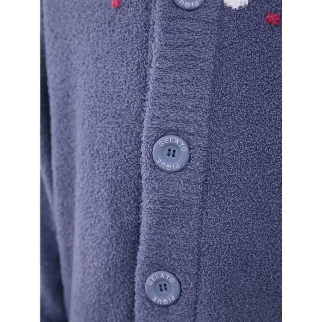 ジェラートピケ HOLIDAY ノルディック ショールカーディガン ルームウェア