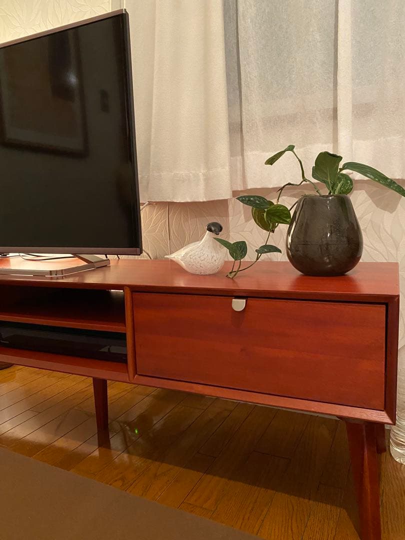 マホガニー製テレビボード　ヴィンテージ　チーク　北欧　デンマーク　おしゃれ