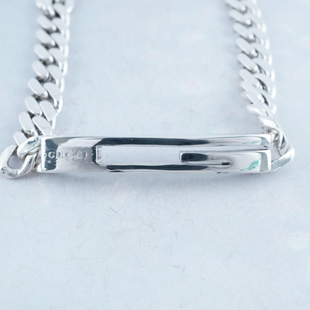 ロクスタ様 　新品仕上 グッチ Gロゴ SV925 チェーン ブレスレット 19