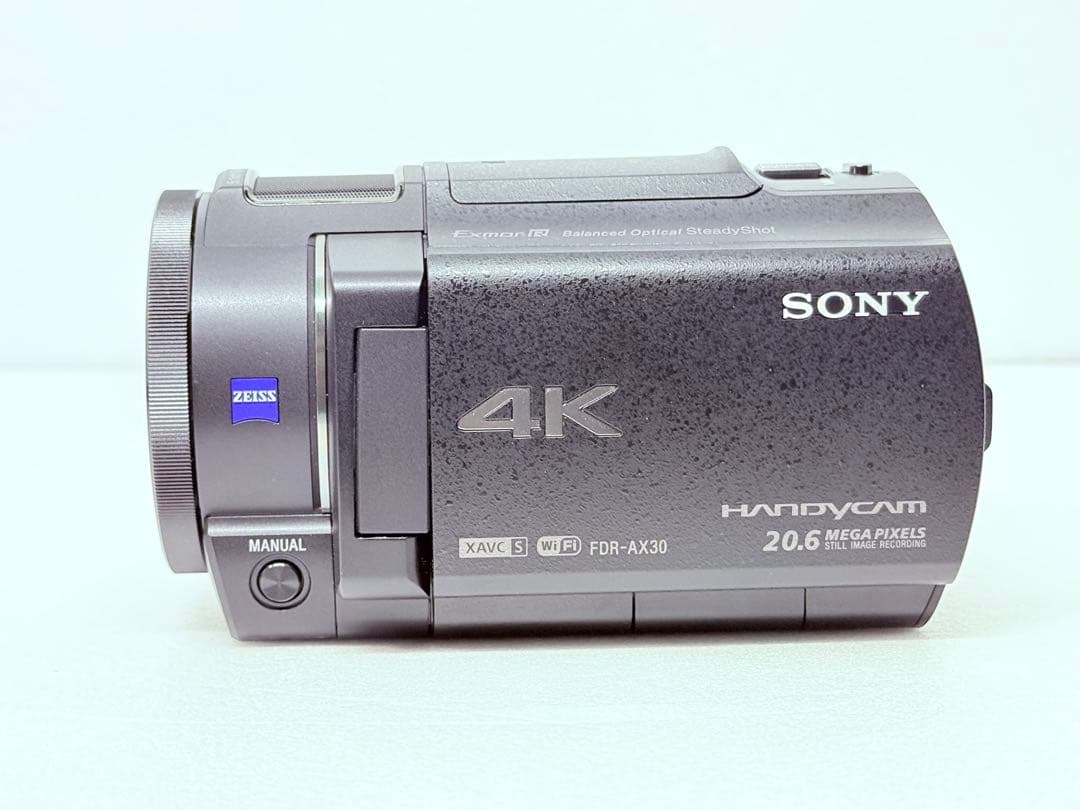 SONY FDR-AX30 4K ビデオカメラ 大容量バッテリー付き