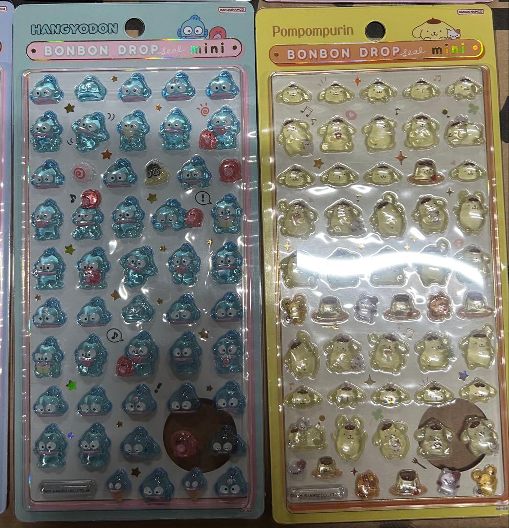 新作正規品　サンリオボンボンドロップシール 8枚セット