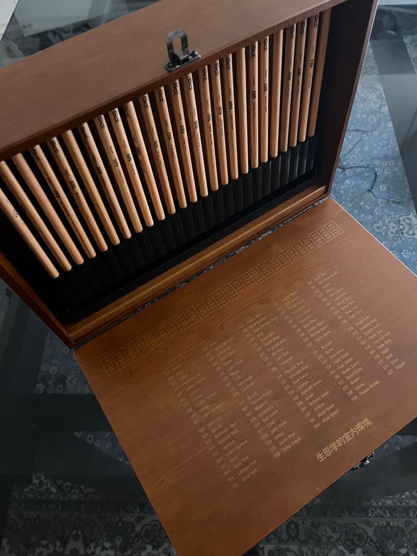 ★SALE12/16まで★(未使用)色鉛筆セット 100色 木製ケース