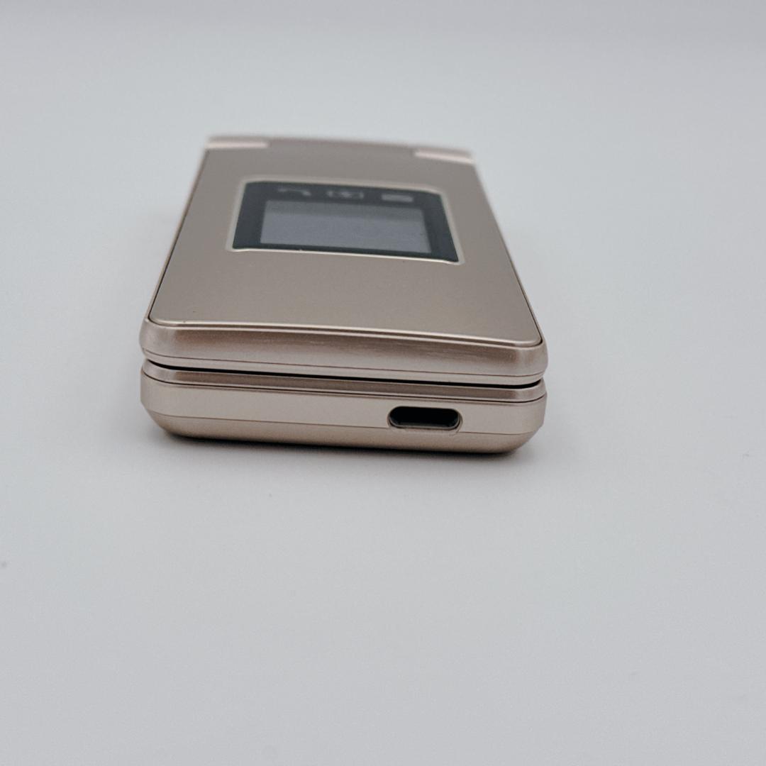 【ほぼ未使用】SHARP AQUOSケータイ4 A207SH ゴールド ガラホ