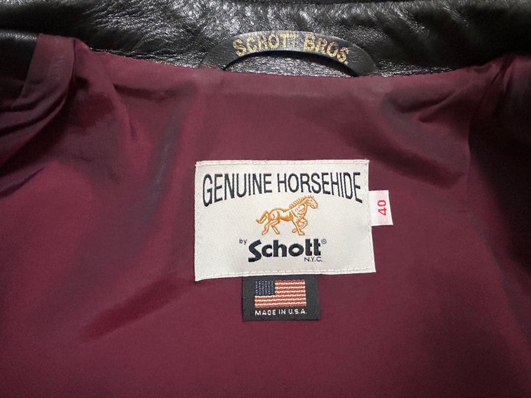 【GOGO】Schott シングルライダース　641XXH