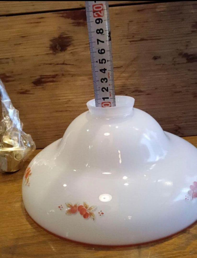 超希少　マニー　ロココ　ガラスシェード　シェード用灯具付き