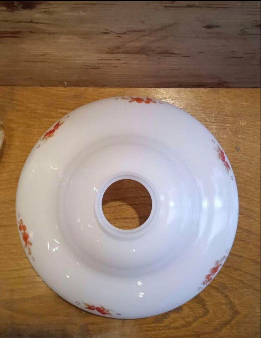 超希少　マニー　ロココ　ガラスシェード　シェード用灯具付き