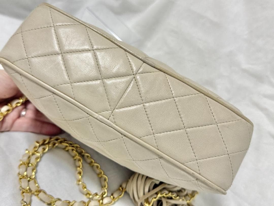 お買い得 CHANEL マトラッセ フリンジ ラムスキン シールあり