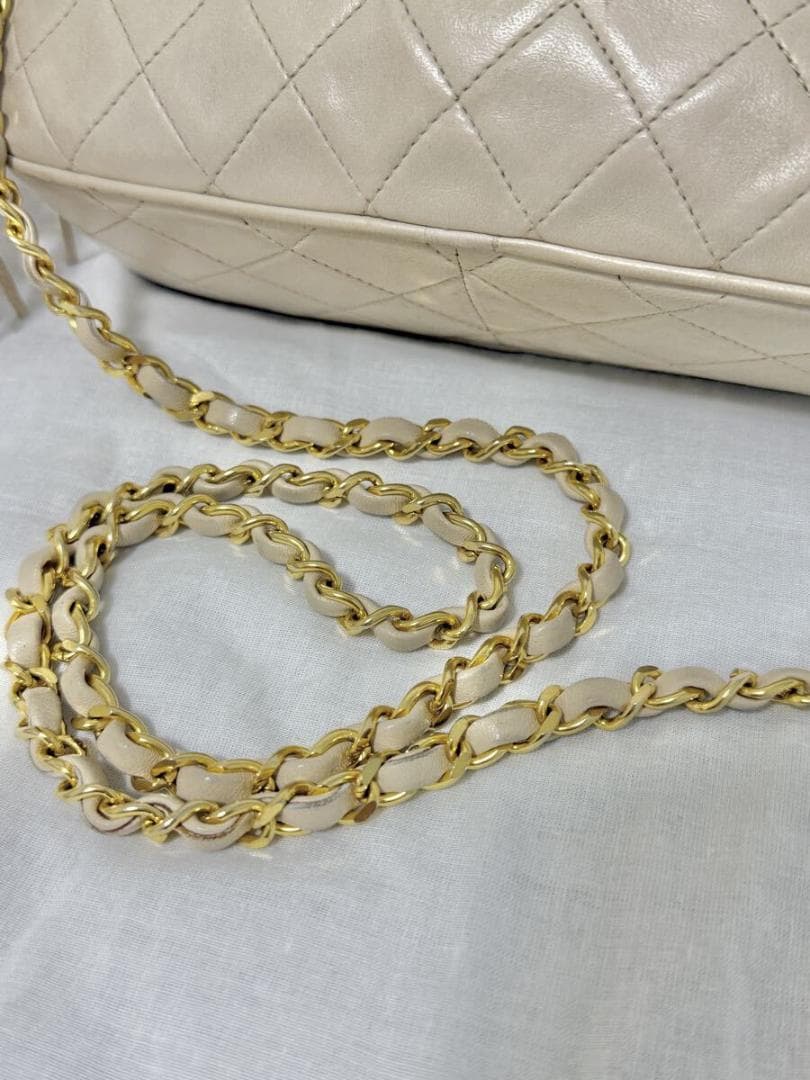 お買い得 CHANEL マトラッセ フリンジ ラムスキン シールあり