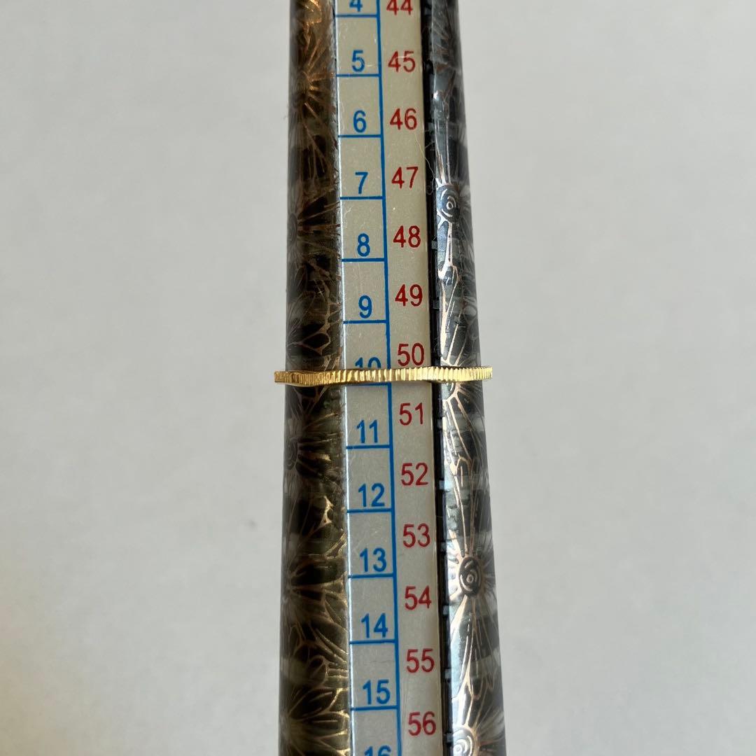K18 18金　10号　リング　54