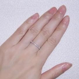 プラチナ【ハーフエタニティリング13号】天然ダイヤモンド0.15ct 新品！