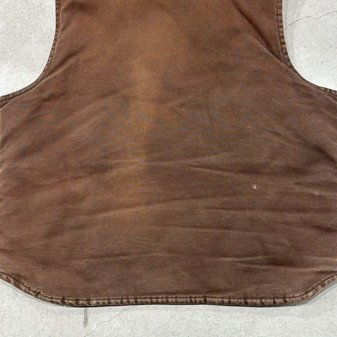 カーハート　タッグベスト　希少ブラウン　USA製