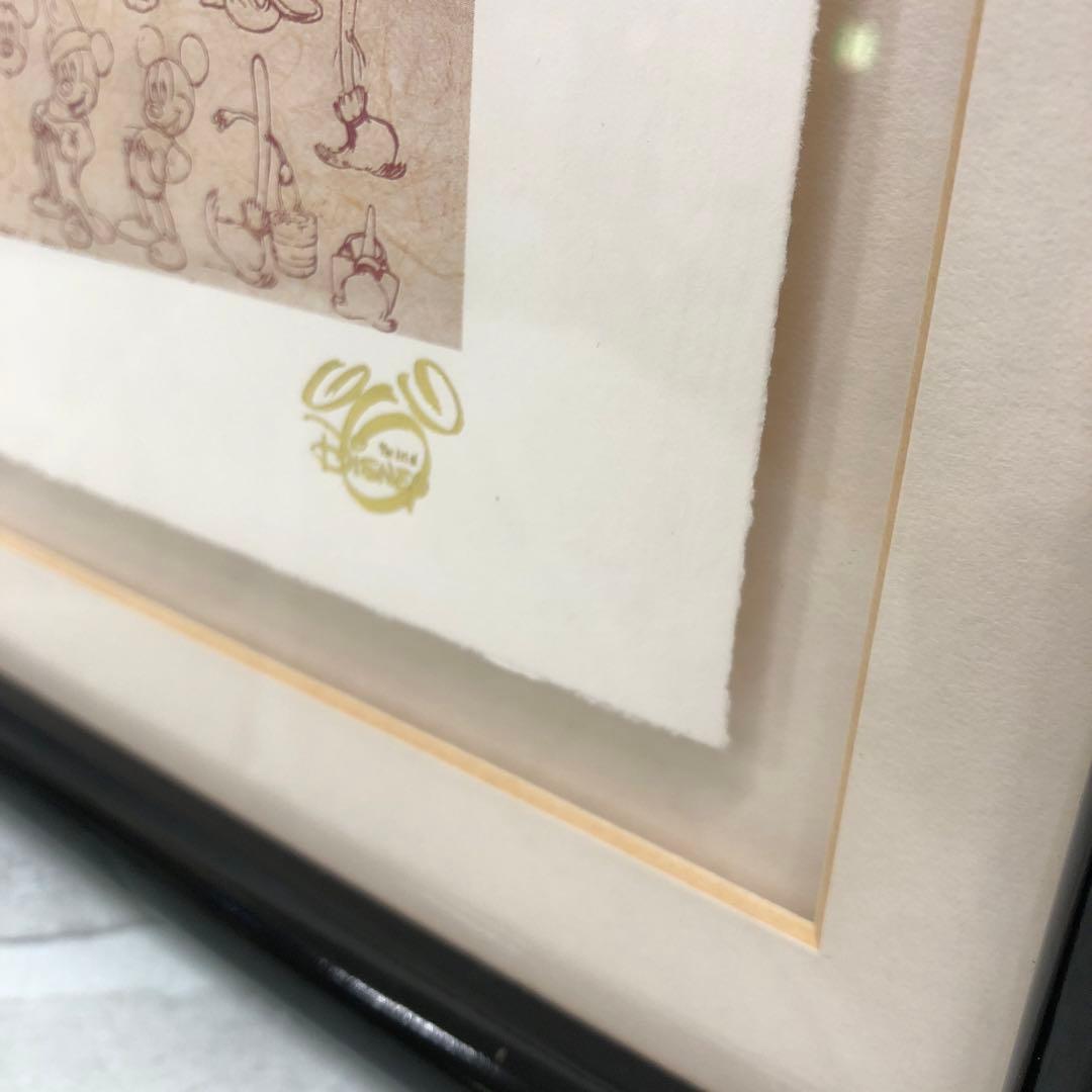 M4026 ミッキーマウス 生誕70周年記念アートフレーム　シリアルナンバー入り
