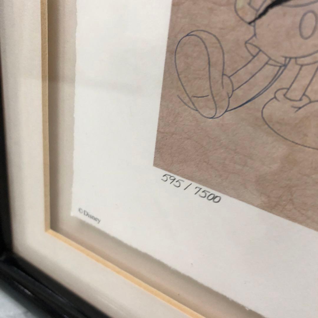 M4026 ミッキーマウス 生誕70周年記念アートフレーム　シリアルナンバー入り