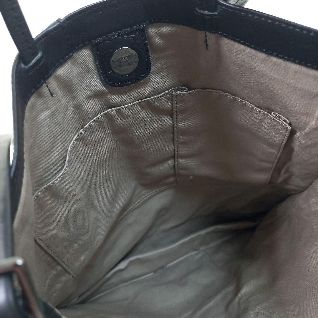 【美品】イアパピヨネ 牛革 ぺたんこ トート ショルダーバッグ 2way A4可