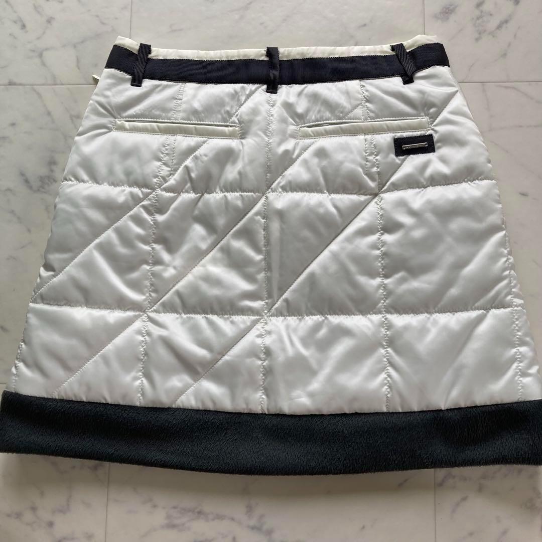 定価41800円【新品】レディース36ランバンスポール 中綿キルトスカート白