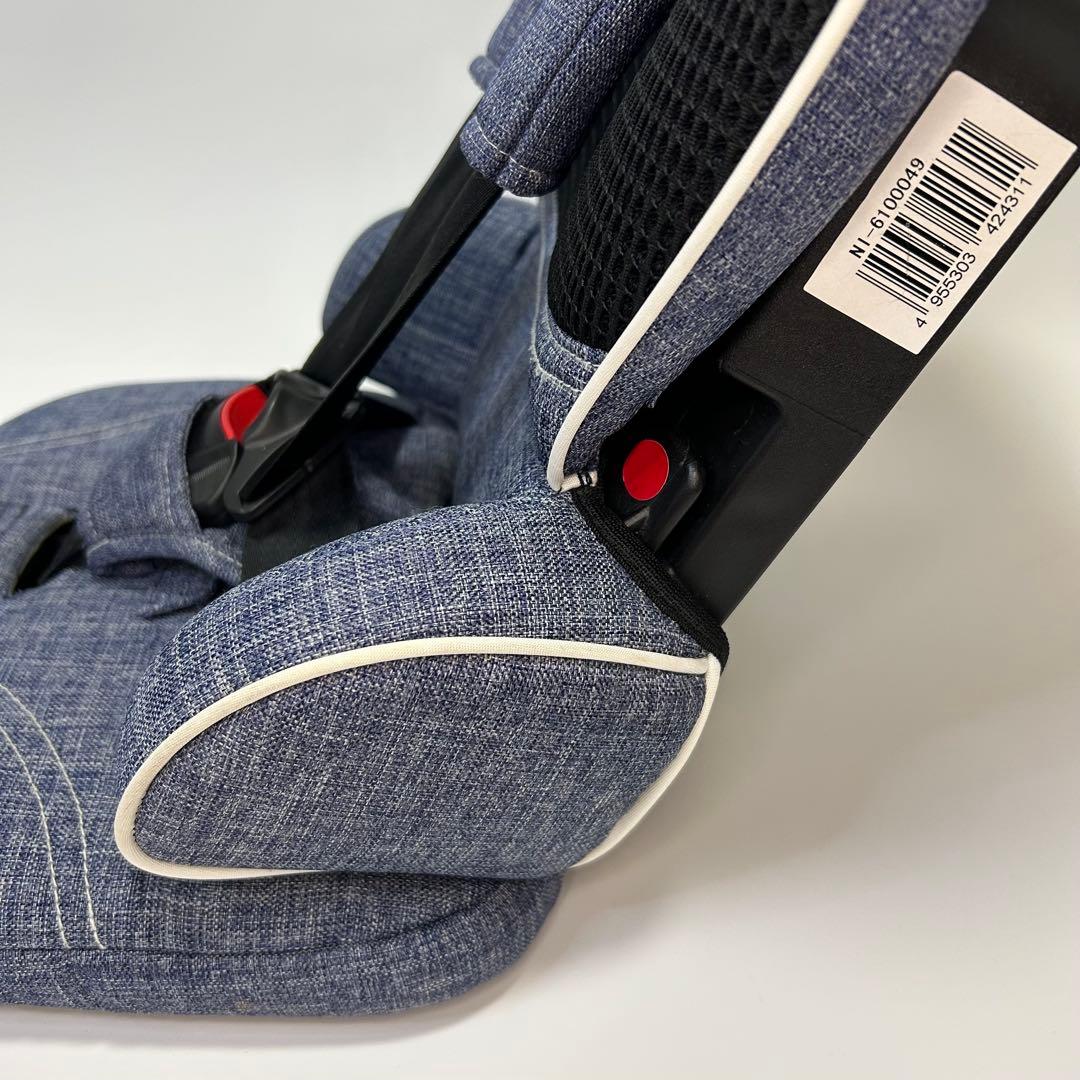 【極美品】日本育児 ジュニアシート トラベルベスト EC プラス デニム