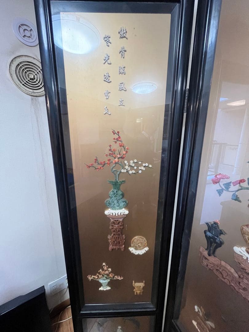 花と植物の装飾パーテーション