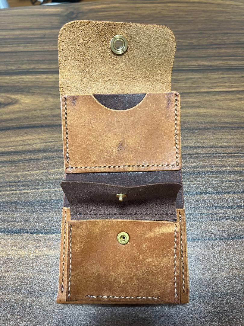 旅するネコ　コンパクト革財布【ヴィアッジオ】