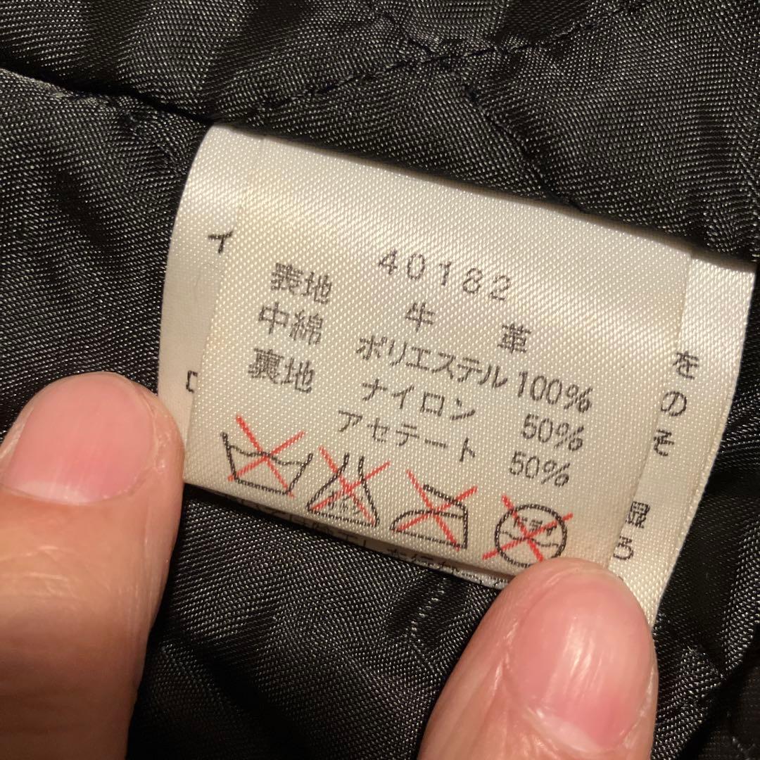 Harley-Davidson ブラックレザーシングルライダースジャケット S