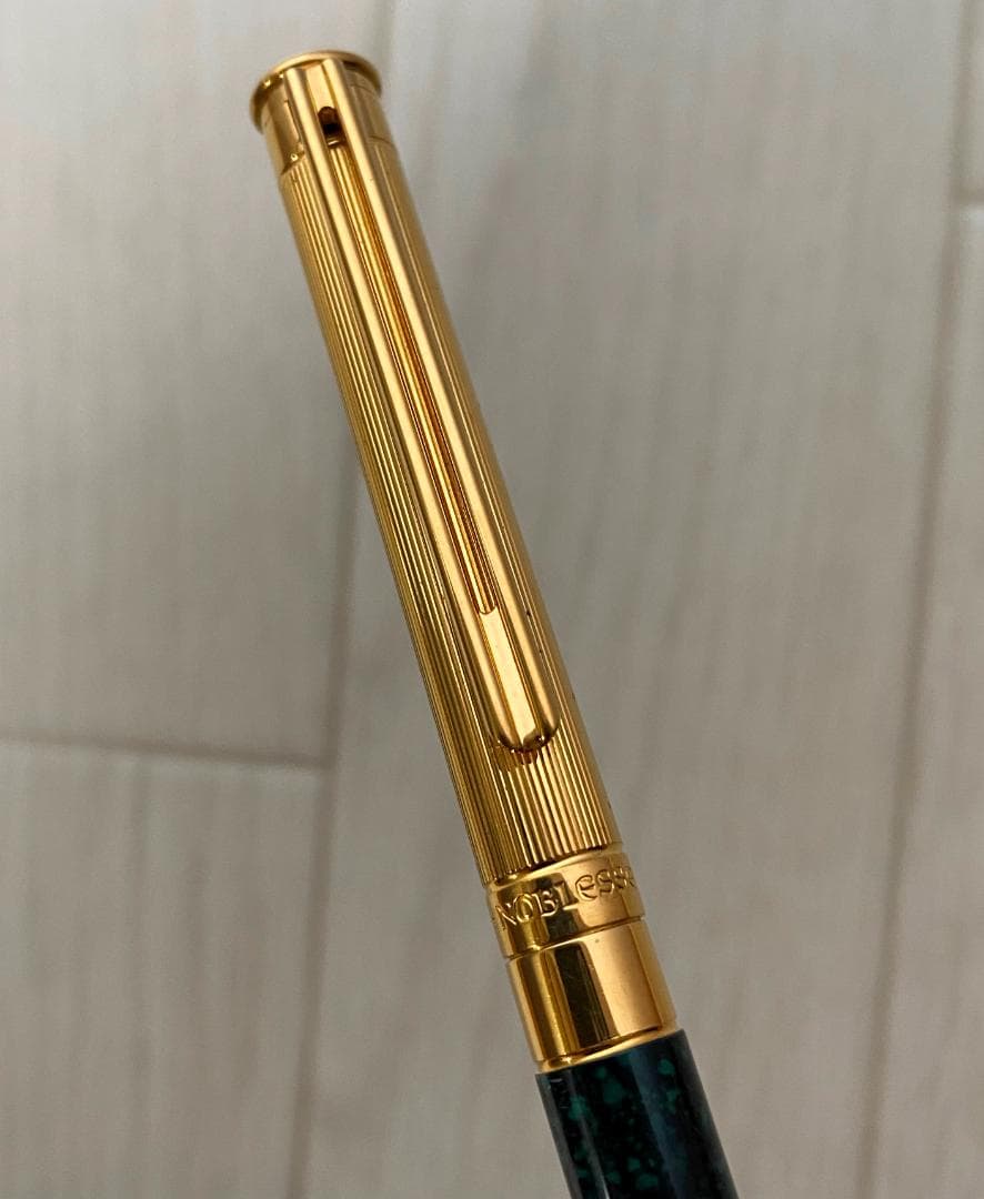 モンブラン マーブル グリーン×ゴールド ノブレス ドゥエ 芯0.5 シャーペン