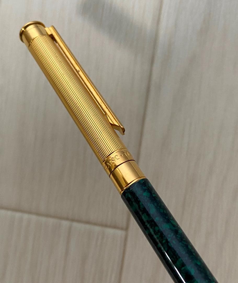 モンブラン マーブル グリーン×ゴールド ノブレス ドゥエ 芯0.5 シャーペン