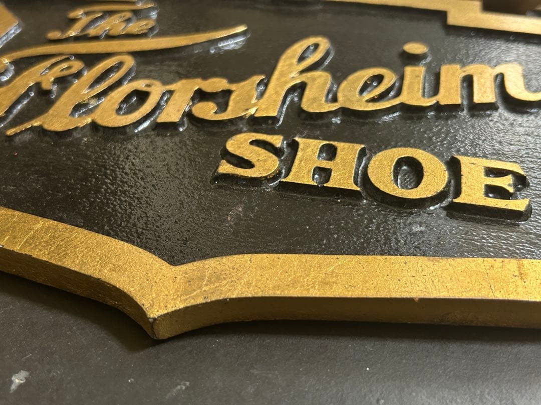 60s Florsheim フローシャイム 筆記体ロゴ ストアサイン 看板