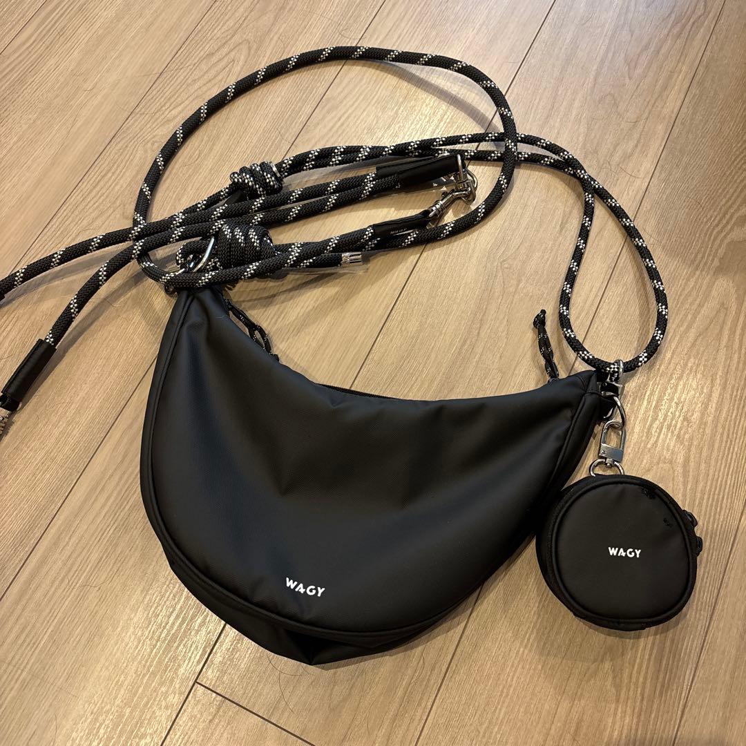 WAGY リード付きお散歩バッグ 3WAY 多頭用リード付