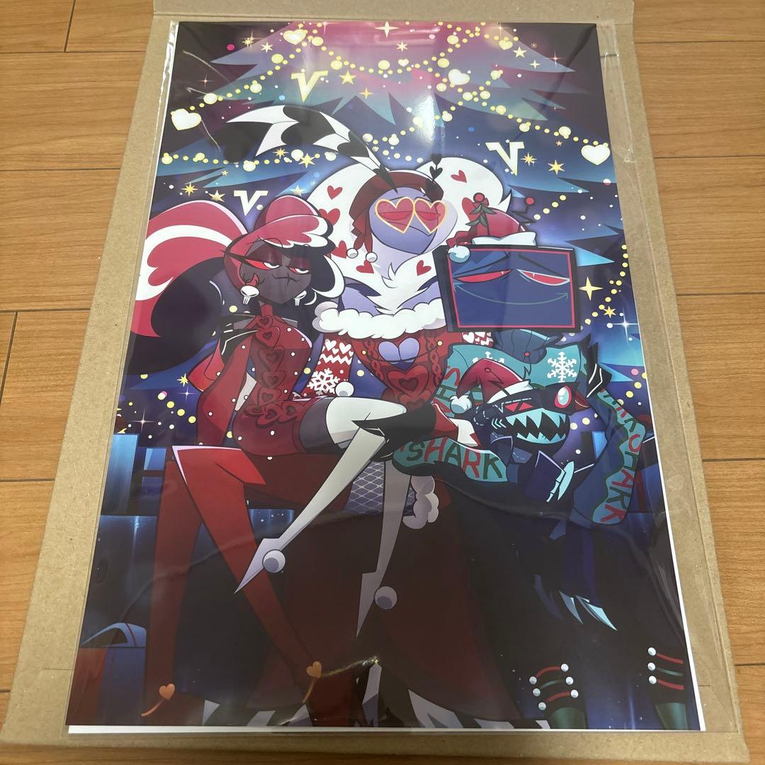 新品未使用 ハズビンホテル クリスマス Vees ポスター　2025