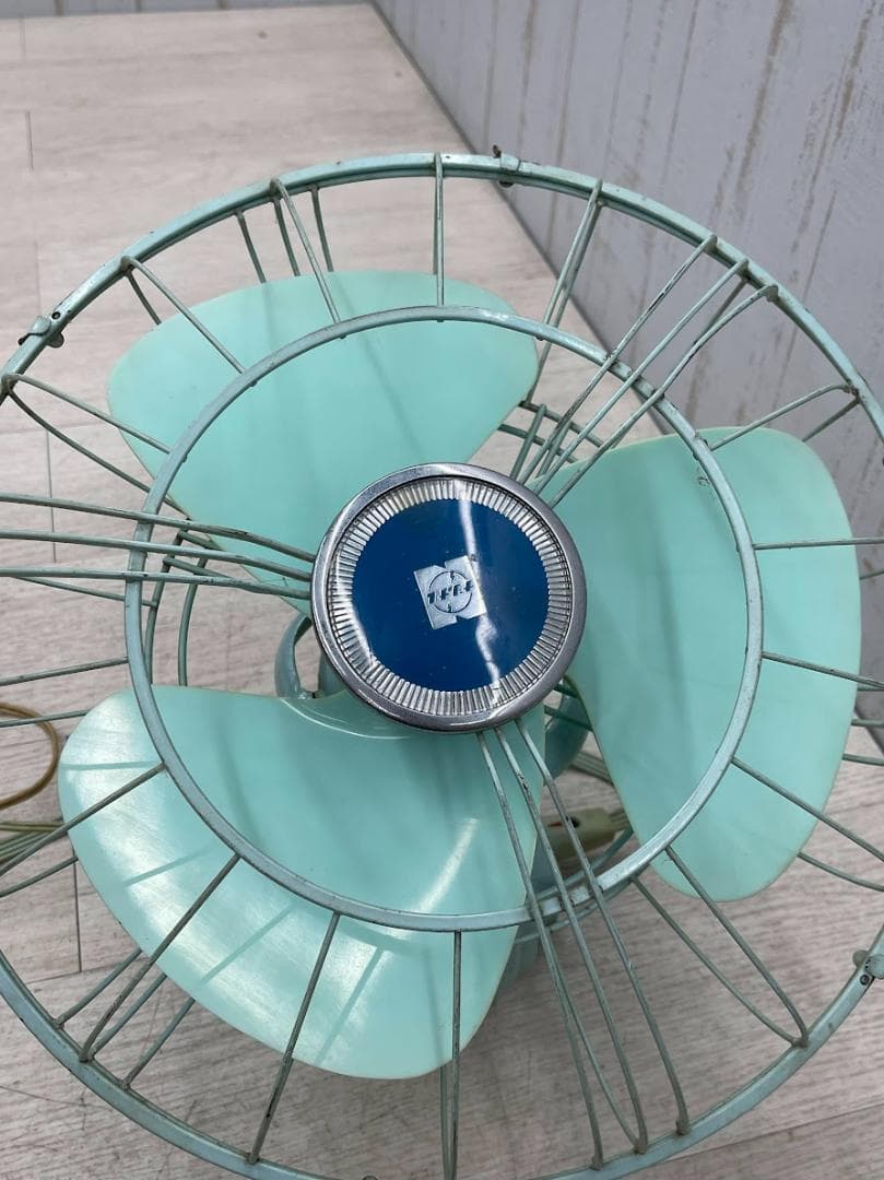 昭和レトロ ナショナル 天井吊り下げ扇風機 30RI 動作確認済 リモコン付き