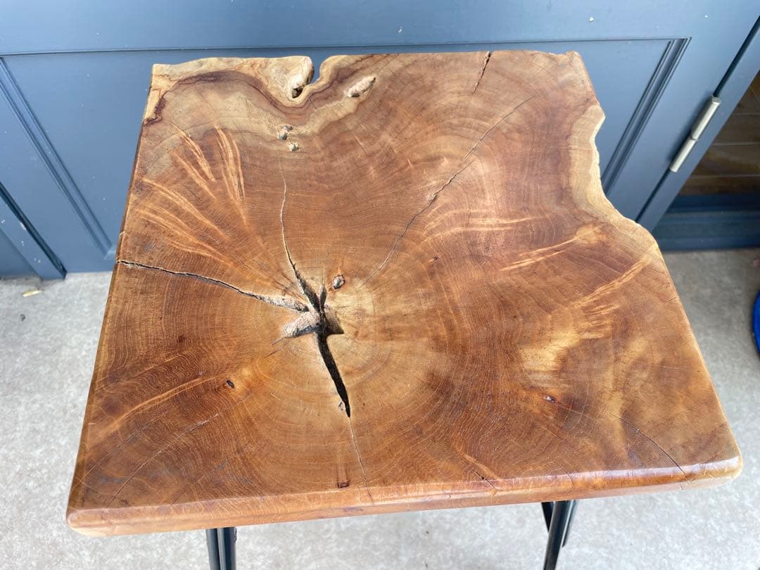 2B7108【無垢×アイアン】スツール アイアンスツール