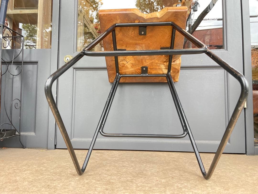 2B7108【無垢×アイアン】スツール アイアンスツール