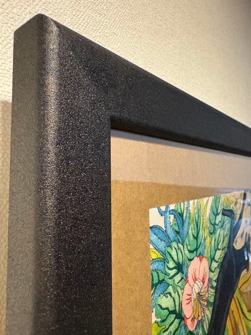 Gucci の動物柄スカーフの額装 86センチ×86センチの正方形