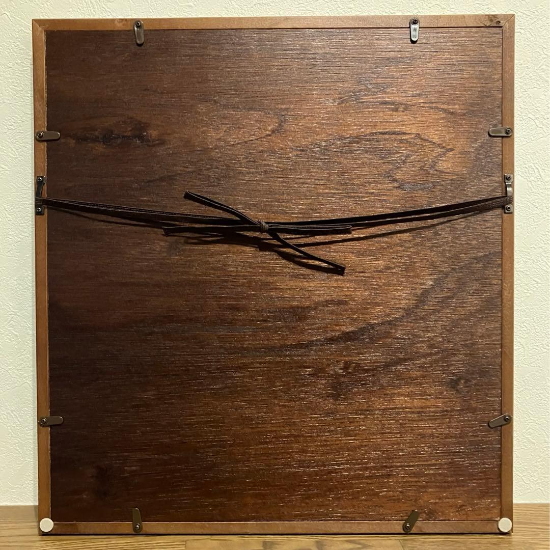 フランス刺繍　翁　壁掛け　刺繍