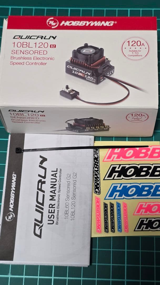 ★ ブラシレスモーター 17.5T ESC プログラムカード 3点セット★